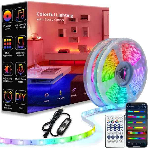 LUMIFLEX RGBIC – Bande LED Flexible Étanche avec Contrôle Intelligent